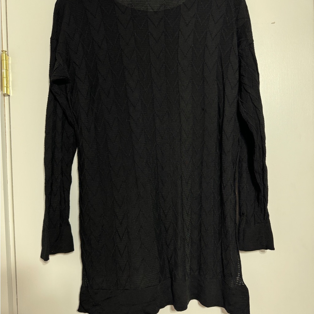 Missoni top long sleeve black classic style size medium
